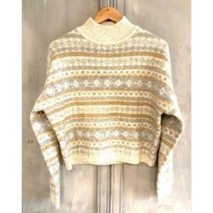 London Kaye Alpaca Blend Crop Sweater Sz M